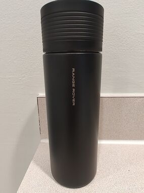 Range Rover Matte Black Travel Tumbler - Insulated Portable Bottle REad